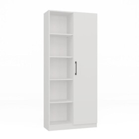 Regál 80 cm dveře bílá
