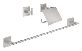 GROHE - QuickFix Start Cube Set koupelnových doplňků 3 v 1, supersteel 41124DC0