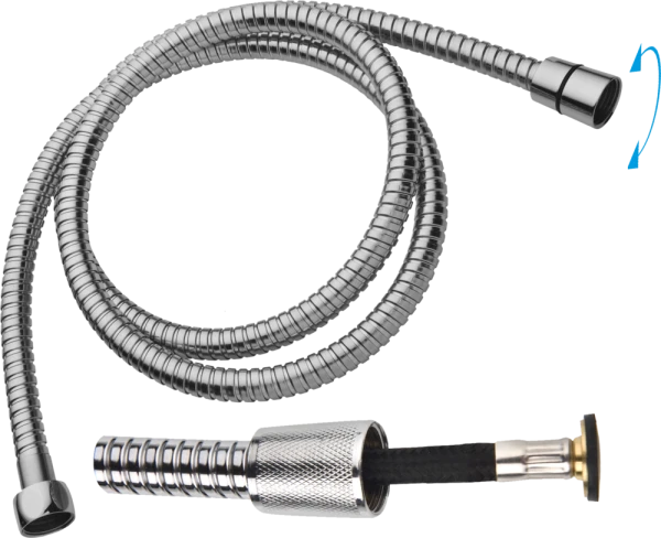 JB Sanitary Sprchová hadice 150 cm, nerez, ANTI TWIST, bezpečnostní HS 05