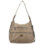 Trendy dámský textilní kabelko-batoh Coveri Venesta, béžový new