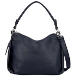 Trendy dámská koženková kabelka na rameno Magdalena, tmavě modrá