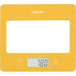 SENCOR SKS 5036YL žlutá / digitální kuchyňská váha / max. 5 kg / funkce TARE / dotyk. tlačítka (8590669315079)