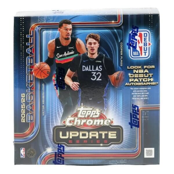 2025-2026 NBA karty Topps Chrome Update Basketball Mega Box