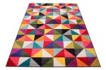 DumDekorace Barevný koberec s geometrickým vzorem SALSA Šírka: 140 cm | Dĺžka: 190 cm