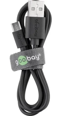 Goobay 46800 černá / Nabíjecí kabel / USB-A - Micro-USB / 1 m (46800)
