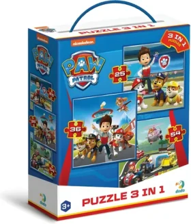DODO Puzzle Tlapková patrola: Připravení do akce 3v1