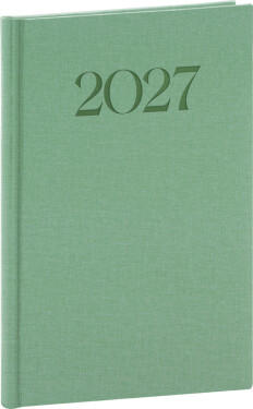 Týdenní diář 2027 Notique A5 Biella zelený