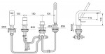 KOHLMAN - 4-otvorová vanová baterie QB244S