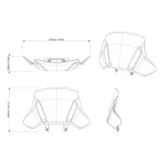 Tvrzené plexi Adventure na Can-Am Outlander G3-vysoké
