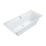 VILLEROY & BOCH - Squaro Edge 12 Vana Duo, 190x90 cm, Quaryl, bílá UBQ190SQE2DV-01