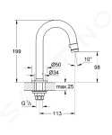 GROHE - Universal Umyvadlový ventil, supersteel 20201DC0