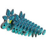 EUGY Stegosaurus 3D kartonová skládačka
