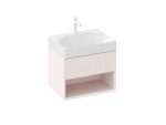 RAVAK - Lite Umyvadlová skříňka 60x45x43 cm, 1 zásuvka, Alabaster Pink X000001860