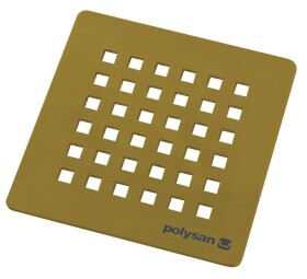 POLYSAN - FLEXIA čtvercová krytka sifonu, zlato mat 73248