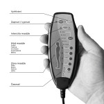 Polohovací křeslo, elektrické kabelové ovládání, hnědá, látka, TV-H9727 BR2