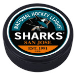 Mustang Puk San Jose Sharks NHL Block Textured Puck