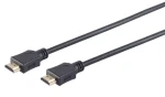 Sconn HDMI kabel černý / Kabel HDMI / pozlacené konektory / Ultra HD / 3D / HEAC / 1 m (77470)
