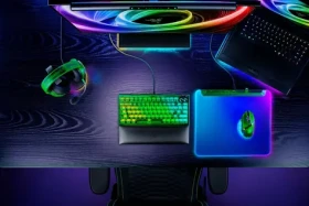 Razer Firefly V2 Pro Phantom Green Edition / Herní podložka pod myš / Chroma RGB / 15 zón / USB 2.0 / USB-C (RZ02-04920300-R3M1)