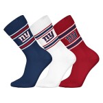 Pánské ponožky New York Giants NFL Team Set Crew (3 páry) Velikost: 39–42