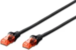 Digitus 3 m černá / Patch kabel / Cat6 / U/UTP / RJ-45 (DK-1612-030/BL)