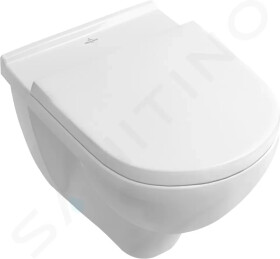VILLEROY & BOCH - O.novo Závěsné WC se sedátkem SoftClose, Combi-Pack, s CeramicPlus, bílá 5660H1R1