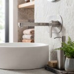 REA - Podomítková umyvadlová baterie Arcos Brush Nickel REA-B6973