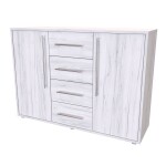 Nábytek Mikulík Komoda ELITE M - hl. 43 cm ROZMĚR: (š/v/h) 120 x 86 x 43 cm