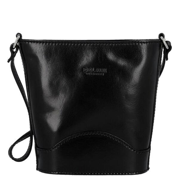 Luxusní dámská kožená crossbody kabelka Sylva, černá