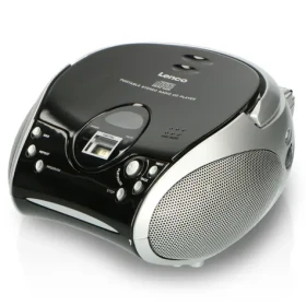 Lenco SCD-24 černo-stříbrná / Přenosný CD přehrávač / FM / 3.5mm (SCD-24SW/SI)