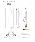 BESCO - Stojánková vanová baterie DECCO III Grafitová s EASY boxem BABWDIIIGR