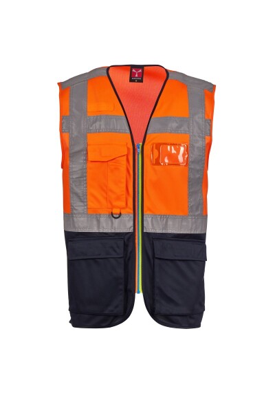 Reflexní pracovní vesta Payper EXTROVERT Barva: Oranžová Fluo/ N, Velikost: 2XL (S00850008802011XXL)