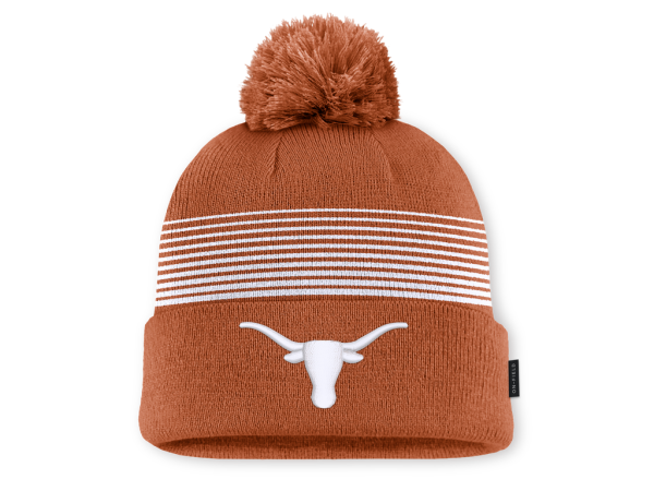 Nike Pánská zimní čepice Texas Longhorns NCAA 2026 On-Field Cuffed Knit with Pom