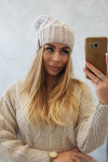 Milano fleecová čepice K203 ecru melange+light beige UNI