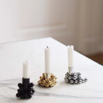 GEJST Magnetický svícen Molekyl 1 – Brass, zlatá barva