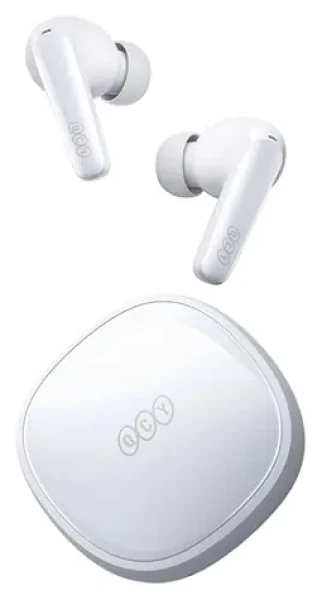 QCY T13X bílá / Bezdrátová sluchátka do uší / Bluetooth 5.3 / ENC / IPX5