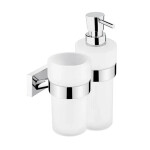 Nimco Keira chrom držák dávkovače a sklenky KE 2205831W-T-26 KE 2205831W-T-26