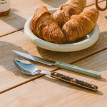 SABRE PARIS Čajová lžička Bistrot Brillant – Faux Tortoise, hnědá barva, kov, plast