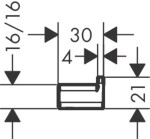 HANSGROHE - AddStoris Háček, kartáčovaný bronz 41742140