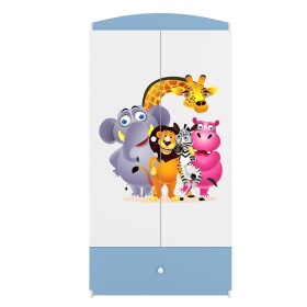 Skříň Babydreams modrá - Zoo