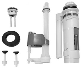 AQUALINE - Splachovací souprava s DUAL tlačítkem, spodní napouštění 1/2", chrom NDVR038-1