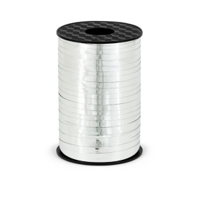 Stuha stříbrná 5mm/225m - PartyDeco