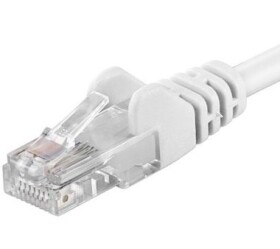 PremiumCord UTP CAT5E 1m / Patch kabel / RJ45-RJ45 / bílá (sputp01W)