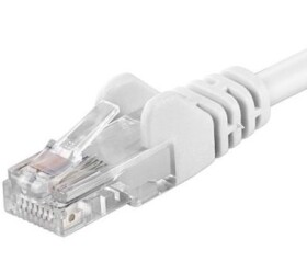 PremiumCord UTP CAT6 10m / Patch kabel / RJ45-RJ45 / bílá (sp6utp100W)