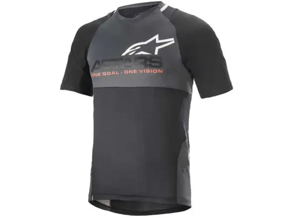 Alpinestars Drop 8.0 dres krátký rukáv black/coral vel.