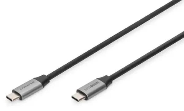 Digitus USB-C - USB-C / Kabel propojovací / PD 60W / USB 3.0 Gen1 / 4K / 1 m (DB-300220-010-S)