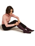 Dámské merino lyžařské ponožky ICEBREAKER Wmns Ski+ Light OTC, Java/Black/Summit velikost: 35-37 (S)