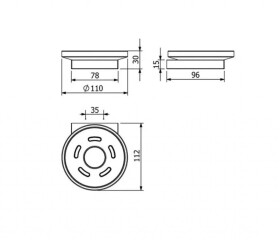 KLUDI - Vela C Mýdlenka s držákem, sklo/kartáčovaný bronz 31985N1
