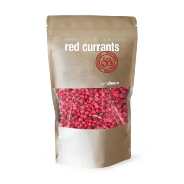 Lyofilizovaný červený rybíz - GymBeam (100 g) (81574-1-100g)