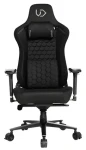 ULTRADESK Herní křeslo Throne černá / textil / 4D področky / 140 kg / sklon 90–170° (UDESK-TH-BK)
