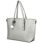 Luxusní dámská kabelka přes rameno Rimissa, stříbrná